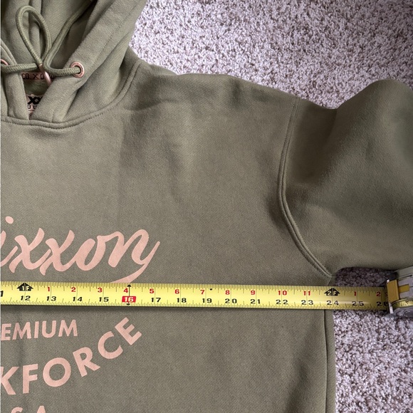 Dixxon Flannel Co. Premium Workforce Fleece Pullover Hoodie Olive Green Medium - Picture 8 of 9